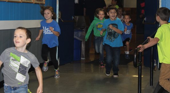 Students running in annual Jog-a-Thon