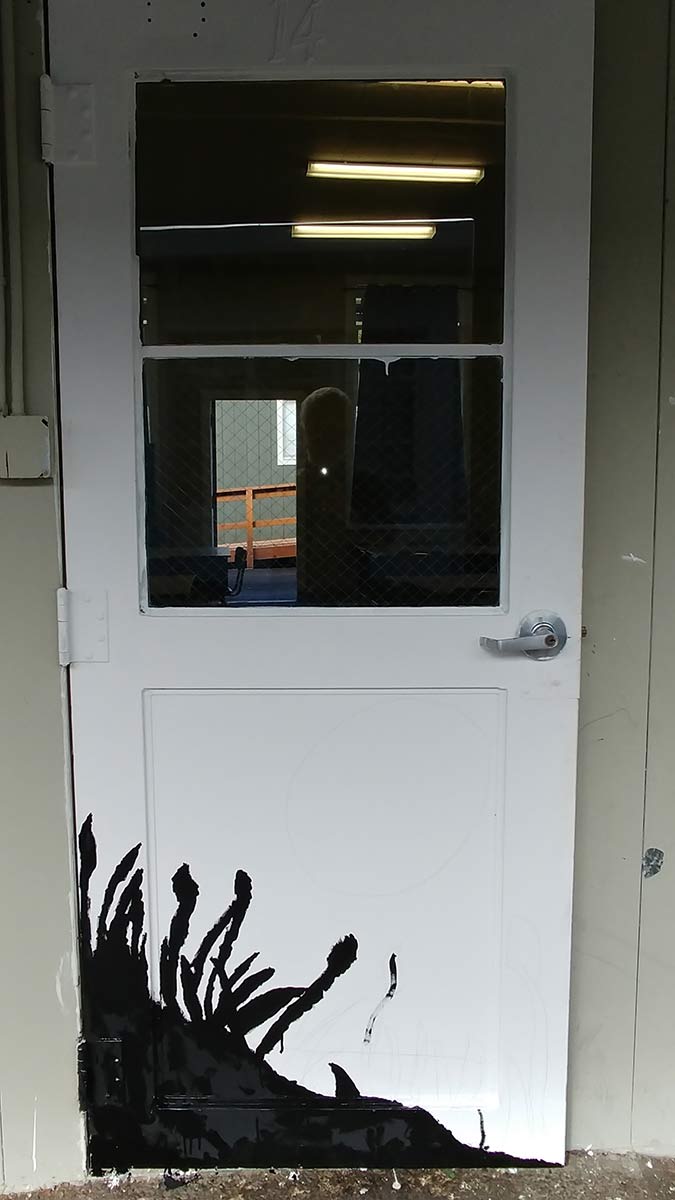 painted door